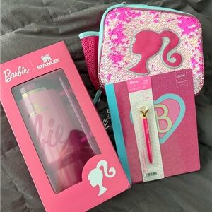 Stanley X Barbie Limited Edition Quencher 40 oz. PLUS notebook and sequin bag